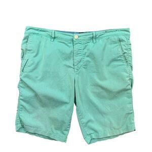 Hugo Boss Shorts Mens 36 Pistachio Green Stretch Cotton Slim Fit Golf Chino